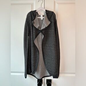 Ivivva by Lululemon Girls Knit Hooded Cardigan Gray (Size 14)